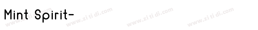 Mint Spirit字体转换